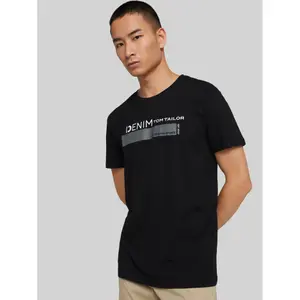 Βασικό T-shirt με λογότυπο εκτυπωμένο στο στήθος Tom Tailor Denim image-2