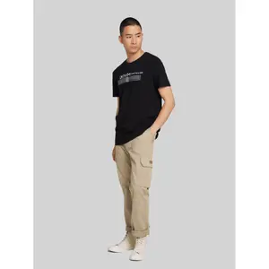 Βασικό T-shirt με λογότυπο εκτυπωμένο στο στήθος Tom Tailor Denim image-3