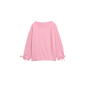 Γυναικείο Τ-shirt με μακριά μανίκια δομημένο ριγέ Tom Tailor Denim image-0