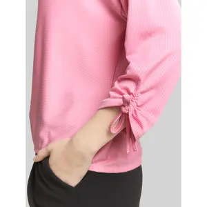Γυναικείο Τ-shirt με μακριά μανίκια δομημένο ριγέ Tom Tailor Denim image-4