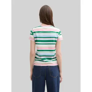 Maglietta moderna a righe donna Tom Tailor Denim image-2