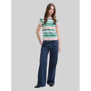 Maglietta moderna a righe donna Tom Tailor Denim image-3