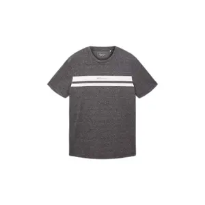 Cotton and Polyester Printed T-shirt Tom Tailor Denim image-0