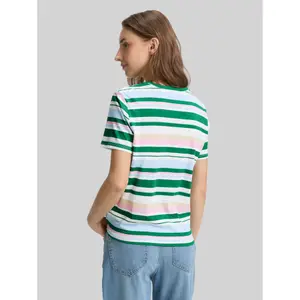 T-shirt with bow Tom Tailor Denim image-2