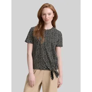 T-shirt with bow Tom Tailor Denim image-1