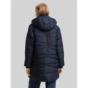 Long padded coat with removable hood for women Tom Tailor Denim image-2