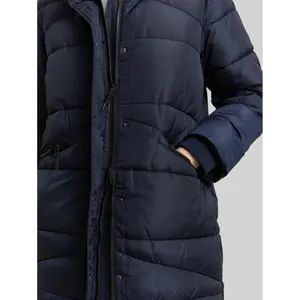Long padded coat with removable hood for women Tom Tailor Denim image-4