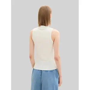 Ärmelloses Ripp-T-Shirt Damen Tom Tailor Denim image-2