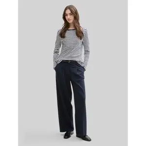 Γυναικείο λωρίδες interlock μακρυμάνικο T-shirt Tom Tailor Denim image-3