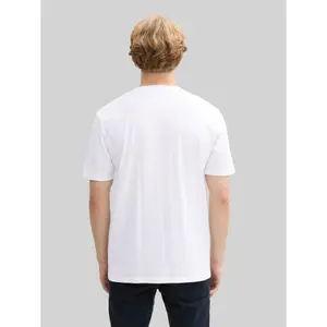 T-shirt with Small Print on Chest Tom Tailor Denim image-3