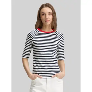 Ριγέ Ράγκλαν Τ-Shirt Γυναικείο Tom Tailor Denim image-1