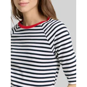 Ριγέ Ράγκλαν Τ-Shirt Γυναικείο Tom Tailor Denim image-4