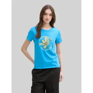 Blommig T-shirt dam Tom Tailor Denim image-1