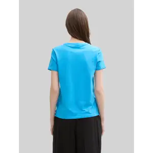 Blommig T-shirt dam Tom Tailor Denim image-2