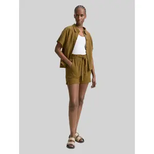 Soft Textured High-Waisted Shorts Women Tom Tailor Denim image-1