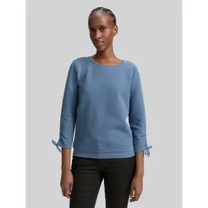 Women's Knotted Sleeve Sweatshirt Tom Tailor Denim image-1