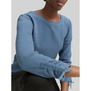 Women's Knotted Sleeve Sweatshirt Tom Tailor Denim image-4