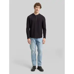 Δομημένο μακρυμάνικο T-shirt Tom Tailor Denim image-3