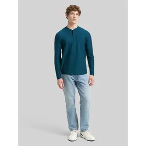 Δομημένο μακρυμάνικο T-shirt Tom Tailor Denim image-3