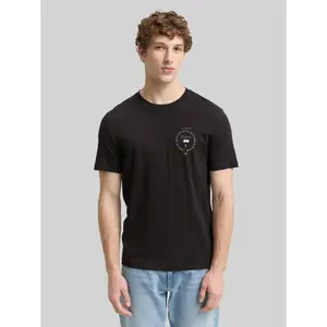 T-shirt imprimé sur la poitrine Tom Tailor Denim image-1
