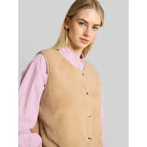 Women's Sleeveless Teddy Jacket Tom Tailor Denim image-4