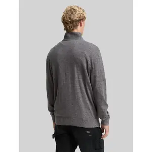 Basic Zip-Neck Knit Pullover Cotton Tom Tailor Denim image-2