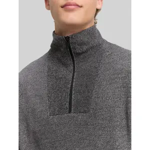 Basic Zip-Neck Knit Pullover Cotton Tom Tailor Denim image-4