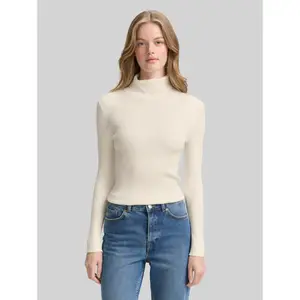Women's Ribbed Roll Neck Top Tom Tailor Denim image-1