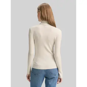 Women's Ribbed Roll Neck Top Tom Tailor Denim image-2