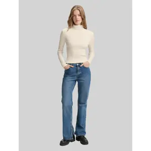Women's Ribbed Roll Neck Top Tom Tailor Denim image-3