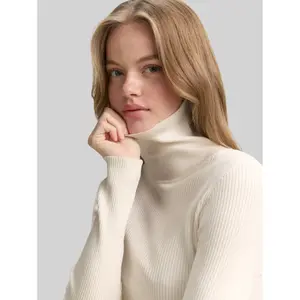 Women's Ribbed Roll Neck Top Tom Tailor Denim image-4
