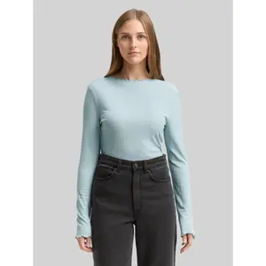 Μπλούza τιpόν volants bord για γυναίκες Tom Tailor Denim image-1