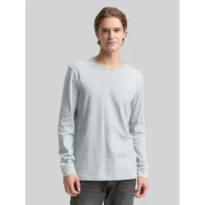 T-shirt manches longues structuré ouvert bord Tom Tailor Denim image-1