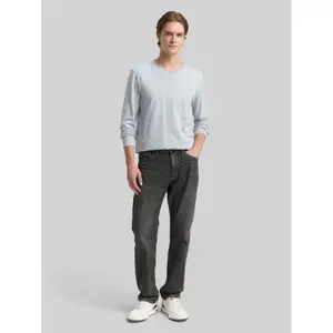 T-shirt manches longues structuré ouvert bord Tom Tailor Denim image-3