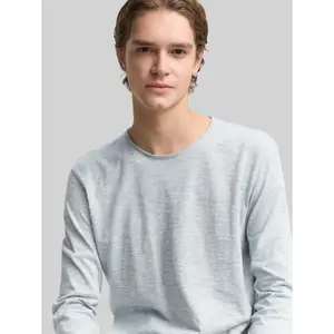 T-shirt manches longues structuré ouvert bord Tom Tailor Denim image-4