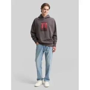 Oversize bluza z kapturem z nadrukiem Tom Tailor Denim image-3
