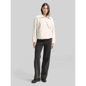 Women's Zip-Up Teddy Sweatshirt Tom Tailor Denim image-3