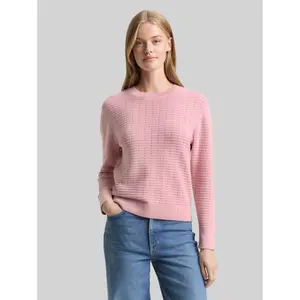 Knit jumper with round neck for women Tom Tailor Denim image-1