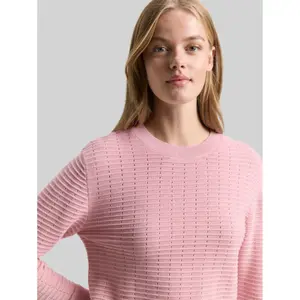 Knit jumper with round neck for women Tom Tailor Denim image-4