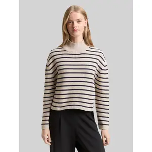 Striped knit jumper for women Tom Tailor Denim image-1