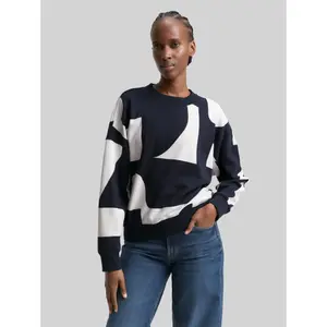 Loose Fit Printed Sweatshirt Women Tom Tailor Denim image-1