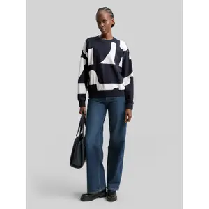 Loose Fit Printed Sweatshirt Women Tom Tailor Denim image-3