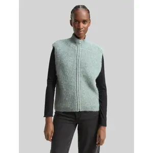 Women's Zip Sleeveless Pullover Tom Tailor Denim image-1