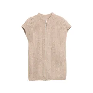 Women's Zip Sleeveless Pullover Tom Tailor Denim