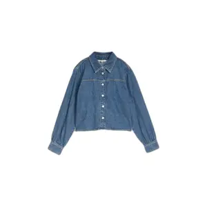 Dámská krátká džínová košile s dlouhým rukávem Tom Tailor Denim