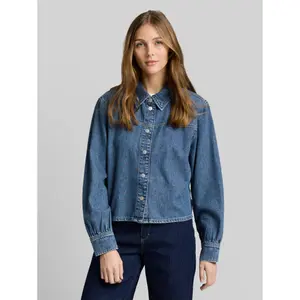Dámská krátká džínová košile s dlouhým rukávem Tom Tailor Denim image-1