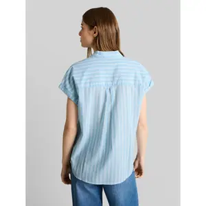 Korte mouw blouse katoen dames Tom Tailor Denim image-2