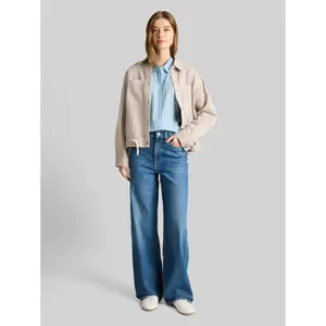 Korte mouw blouse katoen dames Tom Tailor Denim image-3