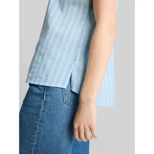 Korte mouw blouse katoen dames Tom Tailor Denim image-4