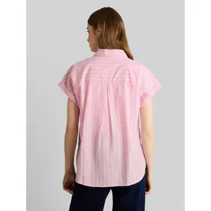 Korte mouw blouse katoen dames Tom Tailor Denim image-2